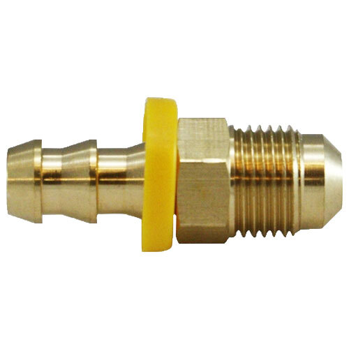 30241 1/4 X 5/16 BRASS PUSH-ON BARB MALE SAE FLARE ADAPTER