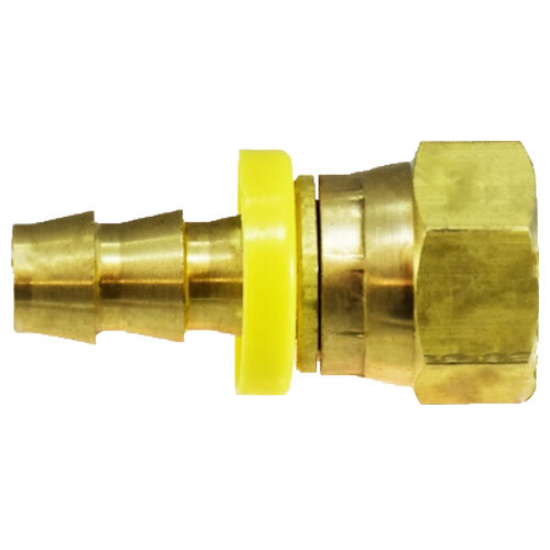 30360 3/8 X 1/4 BRASS PUSH-ON HOSE BARB FEMALE GASKET SEAL SWIVEL ADAPTER