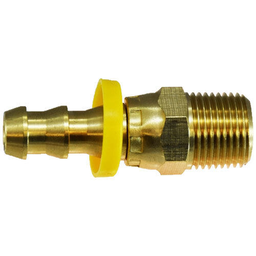 30389 1/2 X 1/2 BRASS PUSH-ON HOSE BARB MALE SWIVEL ADAPTER