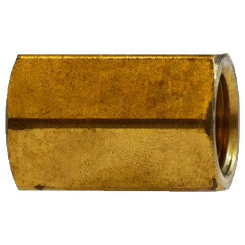 10135 1/4 BRASS SAE 45 DEGREE FLARE FEMALE HEX UNION