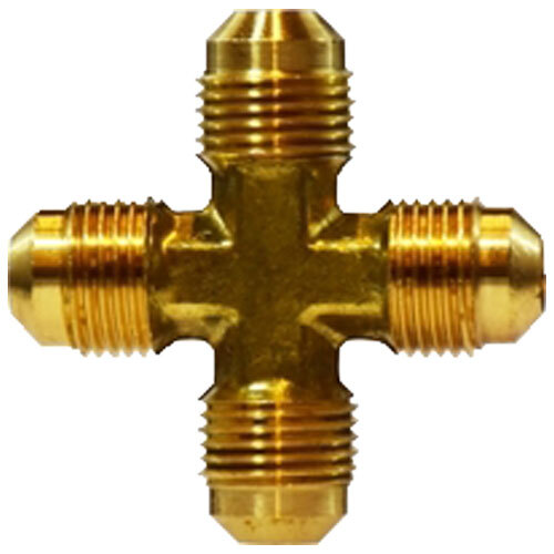 10376 1/2 BRASS SAE 45 DEGREE FLARE FORGED MALE CROSS