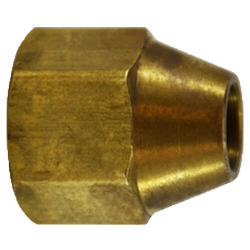 10024 1/2 X 3/8 BRASS SAE 45 DEGREE FLARE REDUCING SHORT ROD NUT