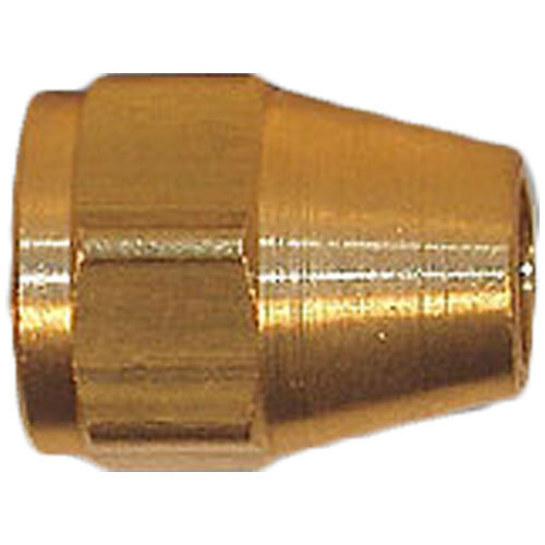 21110X6 3/8 BRASS SAE 45 DEGREE FLARE SHORT NUT USA