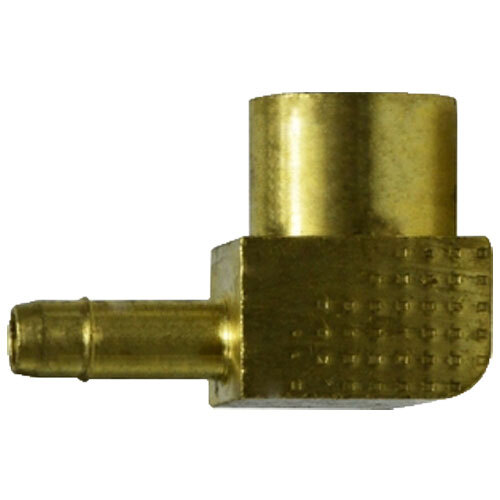 21133 1/4 X 1/8 BRASS SINGLE BARBED 90 DEGREE FEMALE ELBOW FOR PLASTIC TUBING