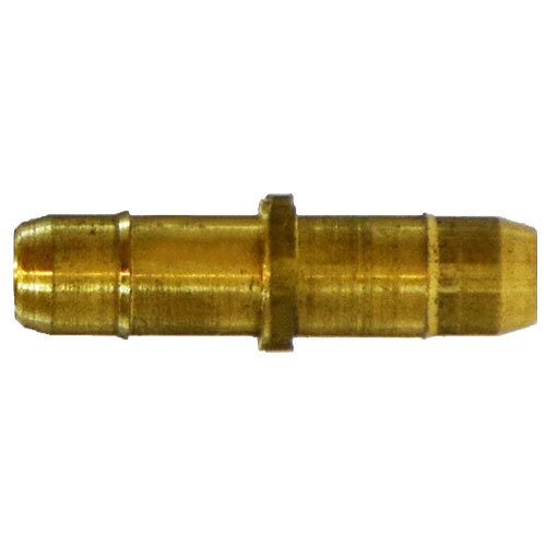 21003 1/4 BRASS SINGLE BARBED UNION FOR PLASTIC TUBING