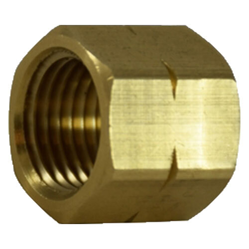 30421 9/16-18 BRASS WELDED HOSE FITTING LEFT HAND HEX NUT FOR ACETYLENE LINE