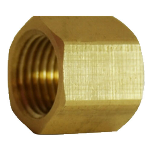 30420 9/16-18 BRASS WELDED HOSE FITTING RIGHT HAND HEX NUT FOR OXYGEN LINE