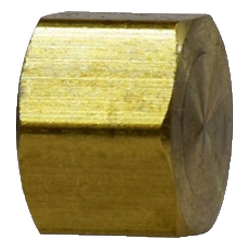 18050 5/8 BRASS COMPRESSION HEX CAP