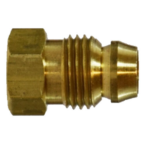 16009 1/8 BRASS DOUBLE COMPRESSION THREADED SLEEVE BREAK-AWAY NUT