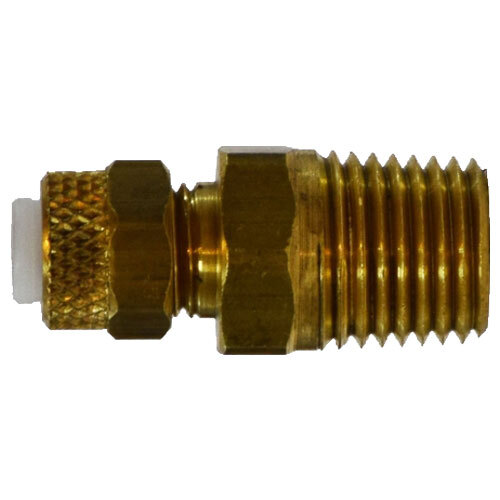 20268 1/8 X 1/8 BRASS FLARELESS POLY-FLO MALE ADAPTER