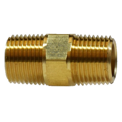 28214L 1/2 BRASS PIPE HEX NIPPLE LIGHT PATTERN