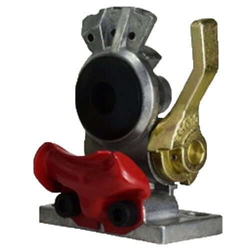 39531 EMERGENCY (RED) LEVER STYLE SHUTOFF ALUMINUM GLADHAND BLACK RUBBER SEAL