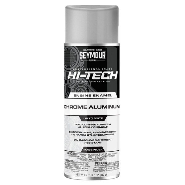 EN-41 CHROME ALUMINUM HI-TECH ENGINE ENAMEL SPRAY PAINT 16OZ CAN 12 OZ FILL