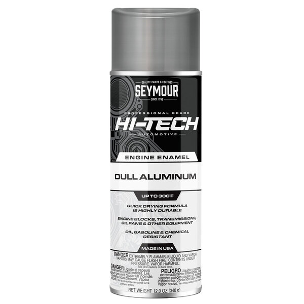 EN-71 DULL ALUMINUM HI-TECH ENGINE ENAMEL SPRAY PAINT 16OZ CAN 12 OZ FILL