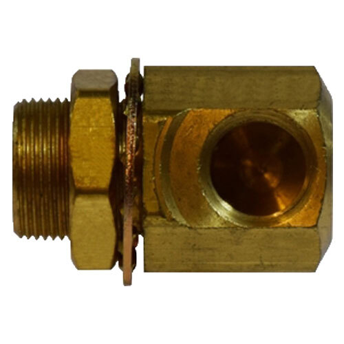 28348 3/8-18 FIP X CLAMPING STUD ELBOW BRASS BULKHEAD FITTING 7/8-20 UNEF MALE STRAIGHT 3/8-18 NPTF