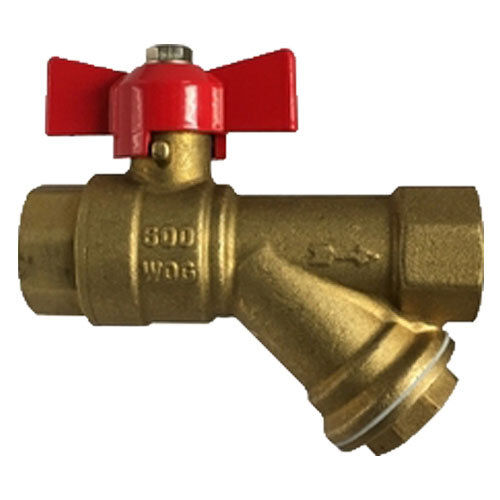 947133 1/2 FORGED BRASS BALL VALVE WITH STRAINER 600 WOG