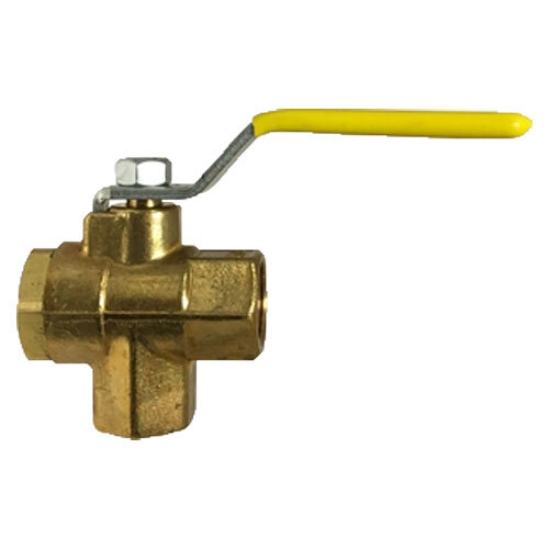 940122 3/8 FORGED BRASS BOTTOM OUTLET 3-WAY BALL VALVE USA