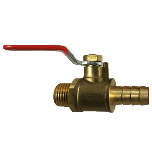 944138 1/4 x 1/4 FORGED BRASS MINI BALL VALVE HOSE BARB X MALE 200 WOG