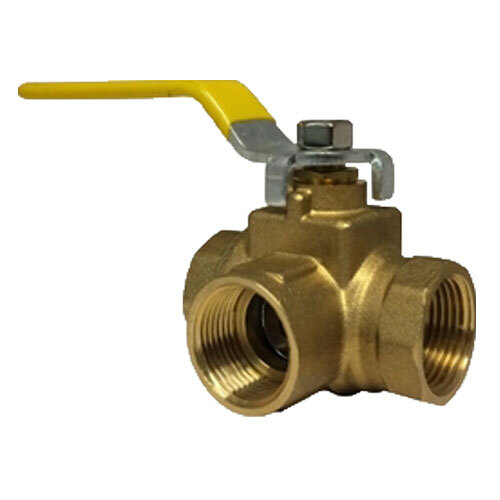 940464 1/4 FORGED BRASS SIDE OUTLET 3-WAY BALL VALVE