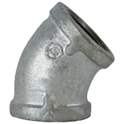 64187 1 1/2 GALVANIZED 45 DEGREE PIPE ELBOW