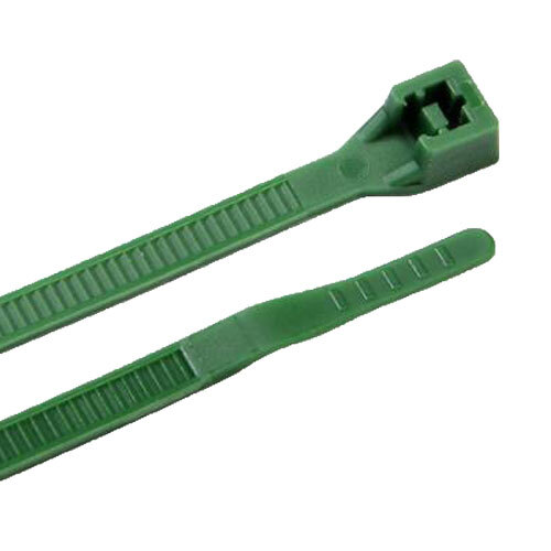 CTC-040-GRN 4 GREEN NYLON 18LB STANDARD CABLE TIE 100 PACK