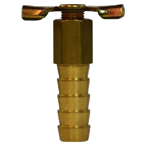 46076 3/8 HOSE ID BRASS DRAIN COCK LONG INTERNAL SEAT WING NUT HANDLE