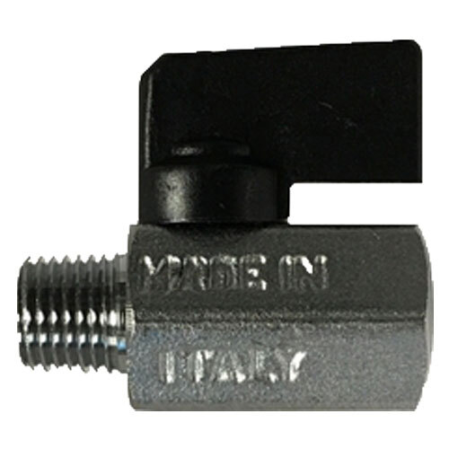 46905I 1/2 ITALIAN CHROME PLATED BRASS MINIATURE BALL VALVE MALE X FEMALE 235-300 PSI