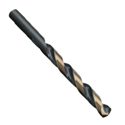 KFDML11/32 11/32" HSS BLACK & GOLD KFD SPLIT POINT MECHANICS LENGTH DRILL BIT WITH 3-FLAT SHANK