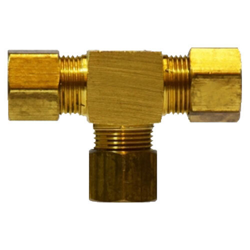 LF264X6X6X4 3/8 X 3/8 X 1/4 LEAD-FREE BRASS COMPRESSION REDUCING TEE USA