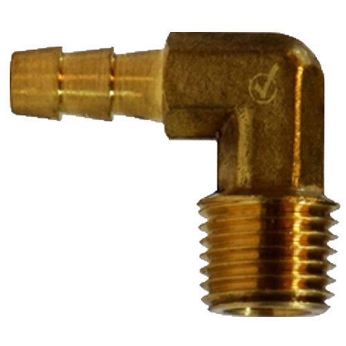 707020-0606 3/8 X 3/8 LEAD-FREE BRASS HOSE BARB FORGED 90 DEGREE MALE ELBOW