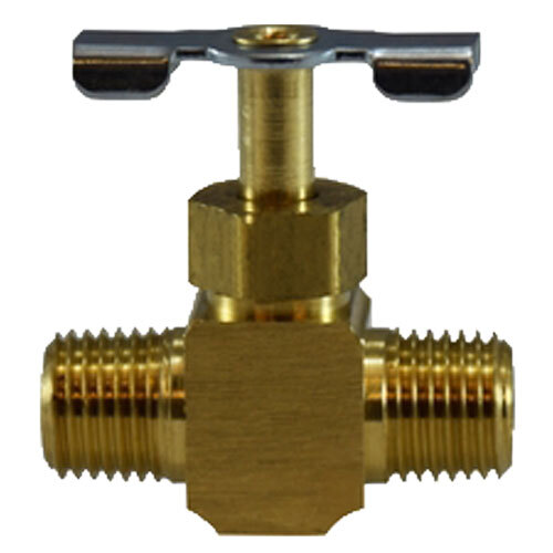 709108-04 1/4 X 1/4 LEAD-FREE BRASS NEEDLE VALVE MIP X MIP