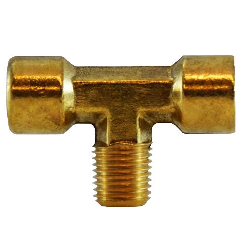 706232-04 1/4 LEAD-FREE BRASS PIPE FORGED MIP X FIP X MIP MALE TEE