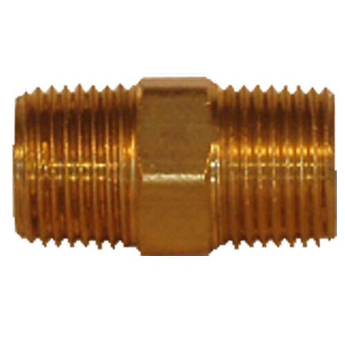 LF123-86 1/2 X 3/8 LEAD-FREE BRASS PIPE REDUCING HEX NIPPLE USA