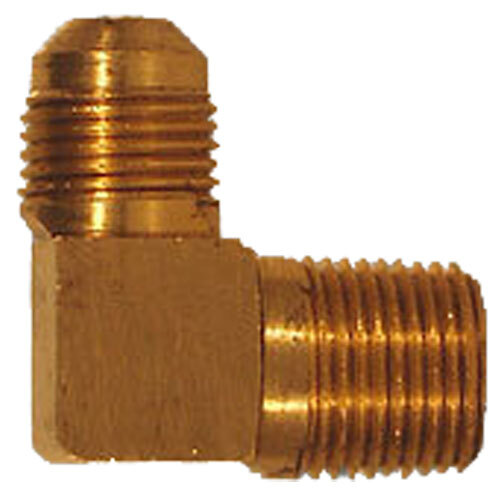 LF249X4X2 1/4 X 1/8 LEAD-FREE BRASS SAE 45 DEGREE FLARE 90 DEGREE MALE ELBOW USA