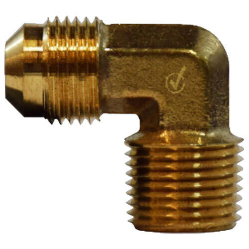 704049-0806 1/2 X 3/8 LEAD-FREE BRASS SAE 45 DEGREE FLARE 90 DEGREE MALE ELBOW