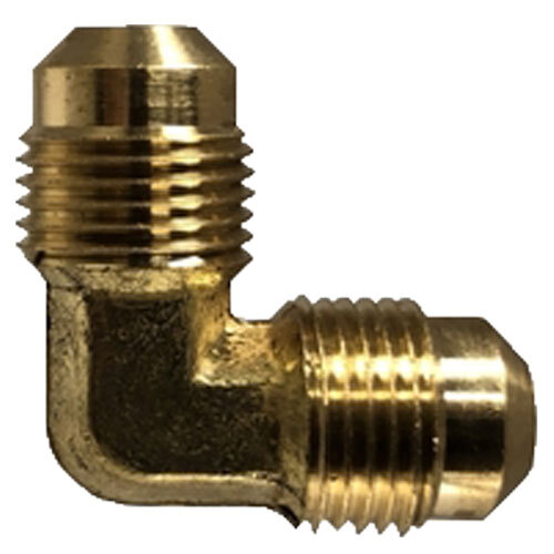 704055-06 3/8 LEAD-FREE BRASS SAE 45 DEGREE FLARE 90 DEGREE UNION ELBOW