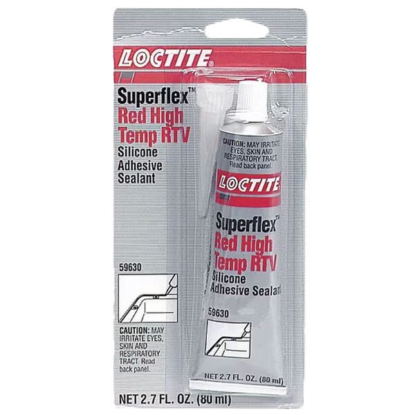 LOCTITE 135507 SI 596 RED HIGH TEMPERATURE RTV SILICONE ADHESIVE SEALANT 80 MIL TUBE