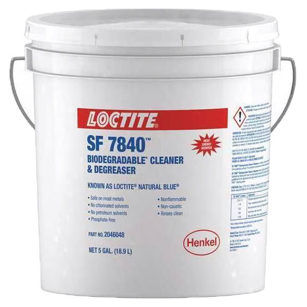 LOCTITE 2046048 SF 7840 CHERRY ODOR NATURAL BLUE BIODEGRADABLE CLEANER & DEGREASER CONCENTRATE 5 GALLON PAIL