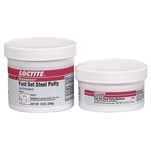 LOCTITE 219293 GRAY FIXMASTER FAST SET STEEL PUTTY KIT 1 LB- INCLUDES APPLICATOR, EPOXY RESIN, HARDENER, MIXER