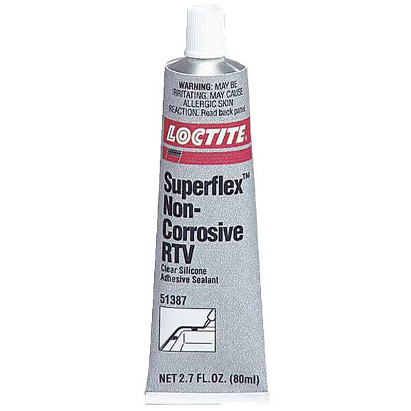 LOCTITE 234323 SI 5011 CL CLEAR SUPERFLEX NON-CORROSIVE RTV SILICONE ADHESIVE SEALANT 80 MIL TUBE