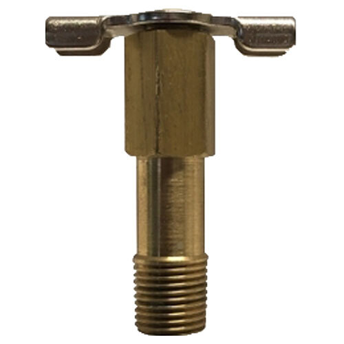 46078 1/8 MIP BRASS DRAIN COCK LONG INTERNAL SEAT WING NUT HANDLE