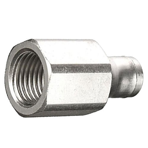 20034NIC 1/4 X 1/8 NICKEL PLATED BRASS FEMALE ADAPTER WITH NICKEL COLLET