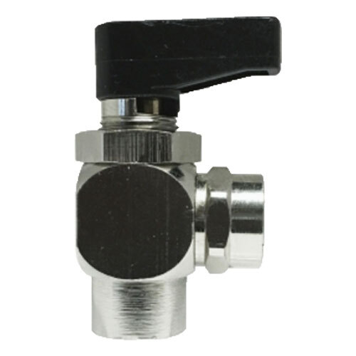 46670 1/8 NICKEL PLATED BRASS FIP X FIP 90 DEGREE BALL VALVE 250 PSI