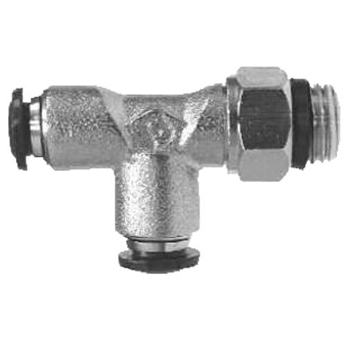 20164N 1/4 X 3/8 NICKEL PLATED BRASS PUSH-IN SWIVEL MALE RUN TEE