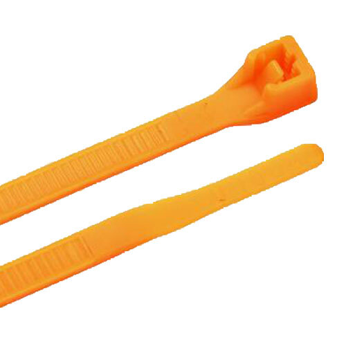 CTC-040-ORG 4 ORANGE NYLON 18LB STANDARD CABLE TIE 100 PACK