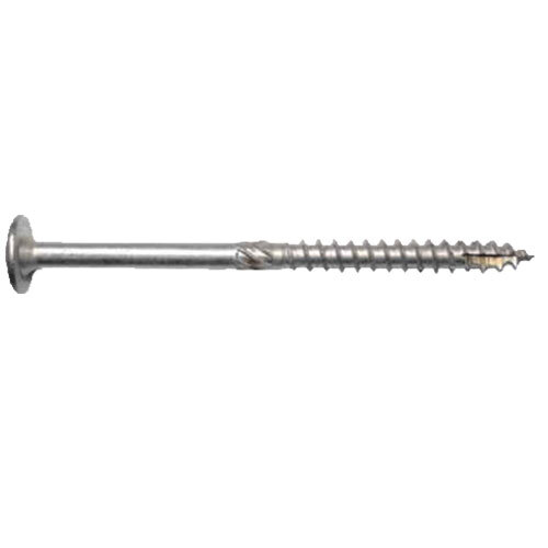 SCTX153-25 15 X 3 316 STAINLESS STEEL TORX DRIVE TYPE 17 ROUND WASHER HEAD CONSTRUCTION LAG SCREW 25 COUNT