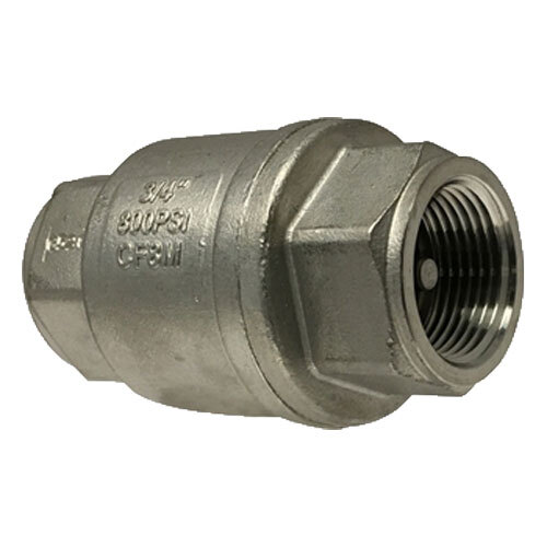 949401 1/4 STAINLESS STEEL IN-LINE CHECK VALVE Y-PATTERN STRAINER 800 WOG