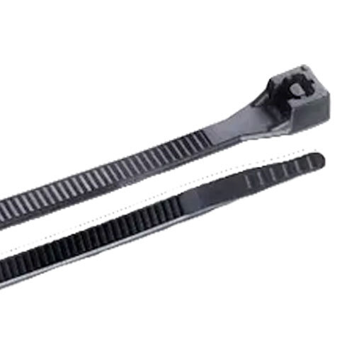 RBCT-090 9 UV BLACK NYLON 50LB RELEASABLE CABLE TIE 100 PACK