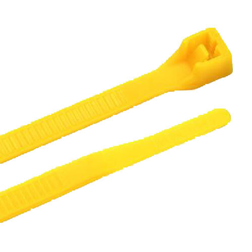 CTC-040-YEL 4 YELLOW NYLON 18LB STANDARD CABLE TIE 100 PACK