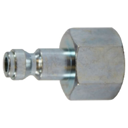 28502 1/4 X 3/8 ZINC FINISH STEEL PNEUMATIC AUTOMOTIVE/PARKER INTERCHANGE (TRU-FLATE) FEMALE PLUG